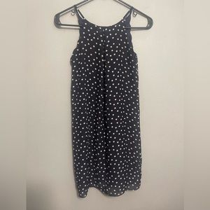 by&by navy blue polkadot dress